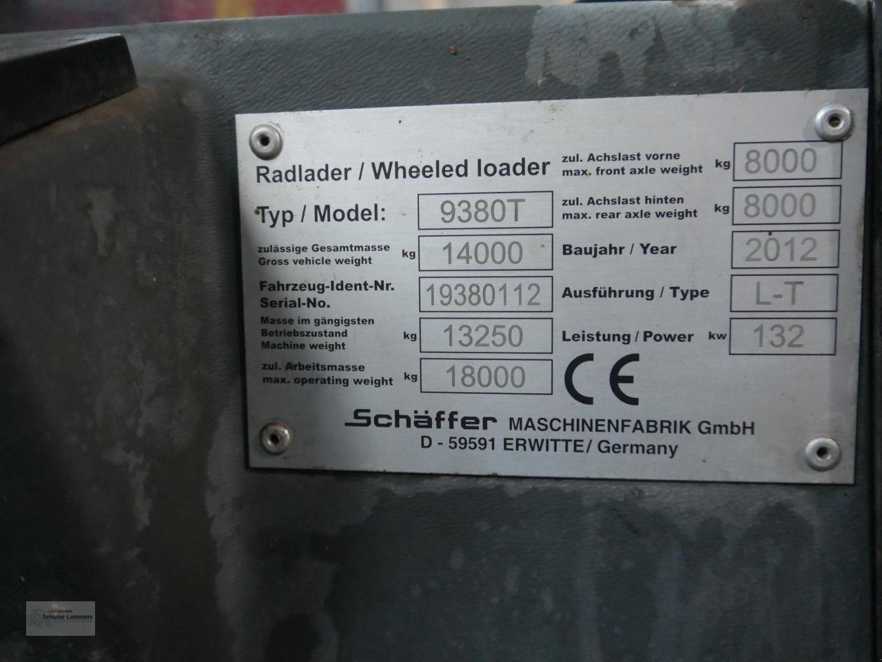 Teleskoplader typu Schäffer 9380T, Gebrauchtmaschine v Borken (Obrázok 16)