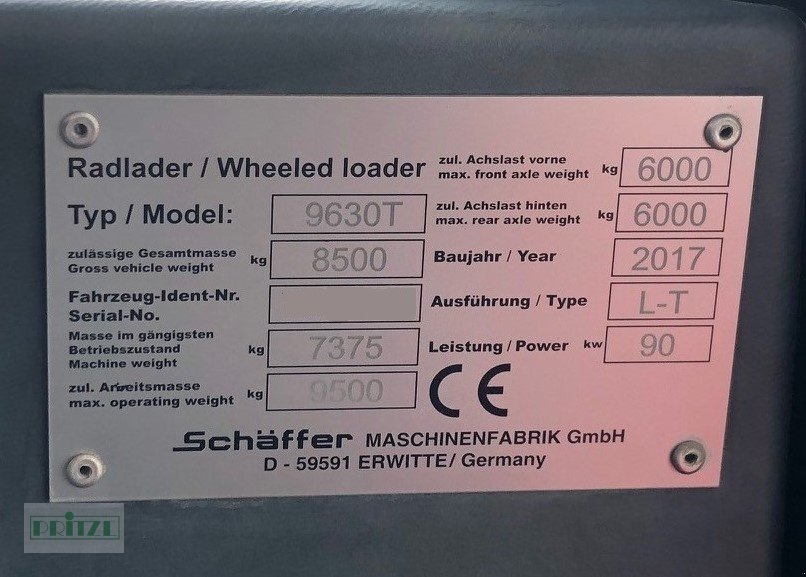 Teleskoplader tip Schäffer 9630 T, Gebrauchtmaschine in Bruckmühl (Poză 16)