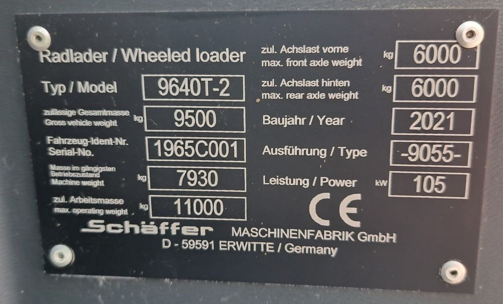 Teleskoplader del tipo Schäffer 9640 T-2, Vorführmaschine en Freiberg (Imagen 18)