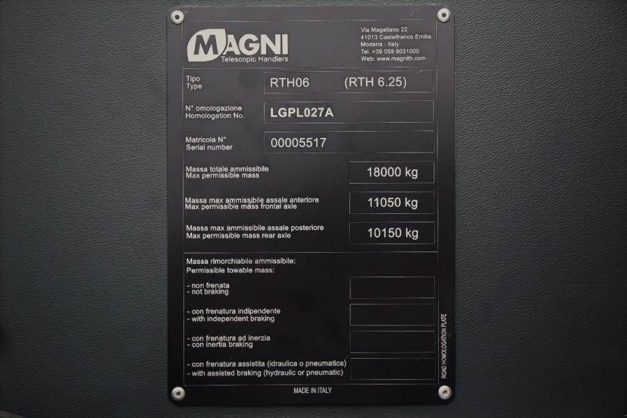 Teleskoplader του τύπου Sonstige MAGNI RTH 6.25 Valid inspection, *Guarantee! 6t Cap. 25m, Gebrauchtmaschine σε Groenlo (Φωτογραφία 7)