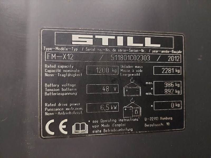 Teleskoplader typu Still FM-X 12, Gebrauchtmaschine v Waregem (Obrázok 8)