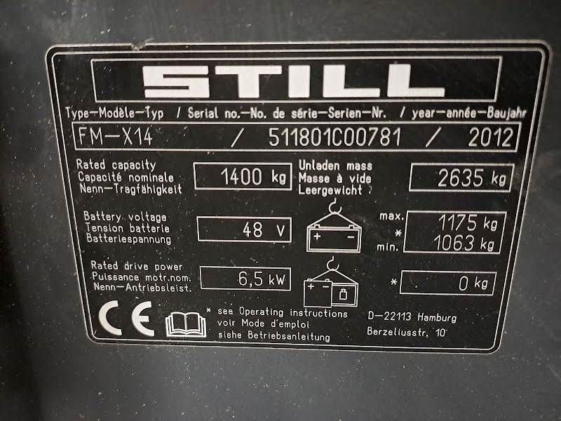 Teleskoplader typu Still FM-X 14, Gebrauchtmaschine v Waregem (Obrázok 8)