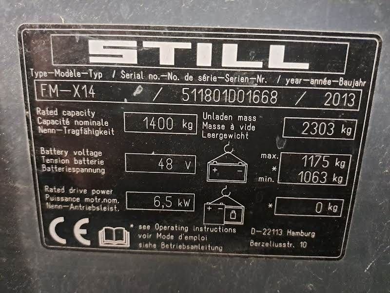 Teleskoplader za tip Still FM-X 14, Gebrauchtmaschine u Waregem (Slika 9)