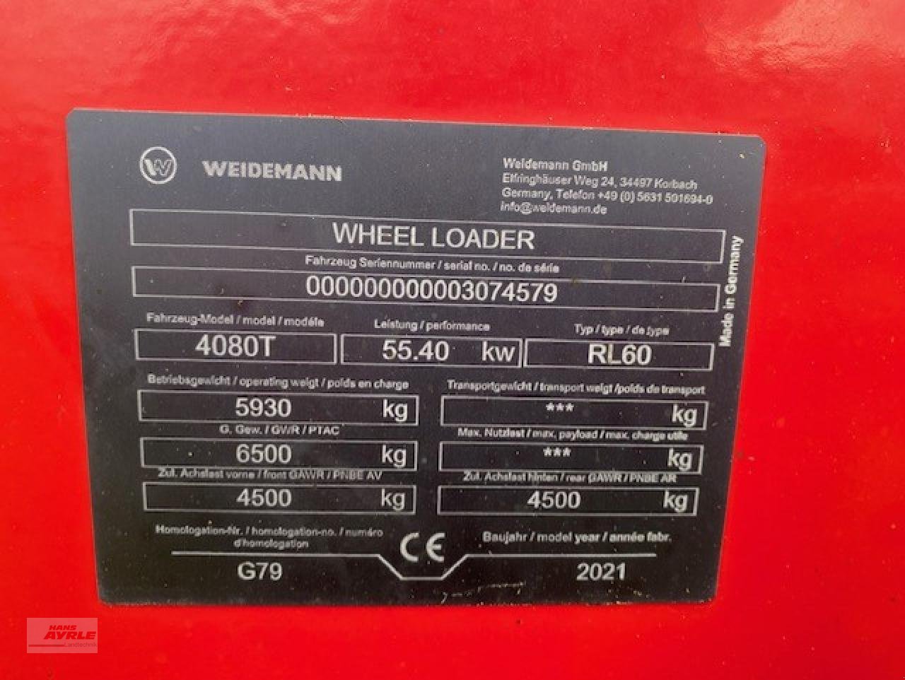 Teleskoplader tip Weidemann  4080T Basic Line, Gebrauchtmaschine in Steinheim (Poză 12)