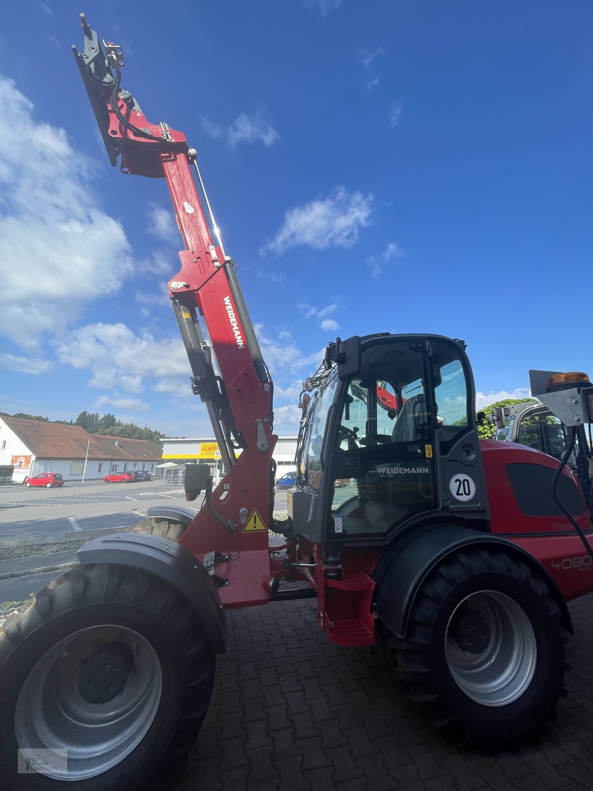 Teleskoplader van het type Weidemann  4080T, Neumaschine in Bad Kötzting (Foto 1)