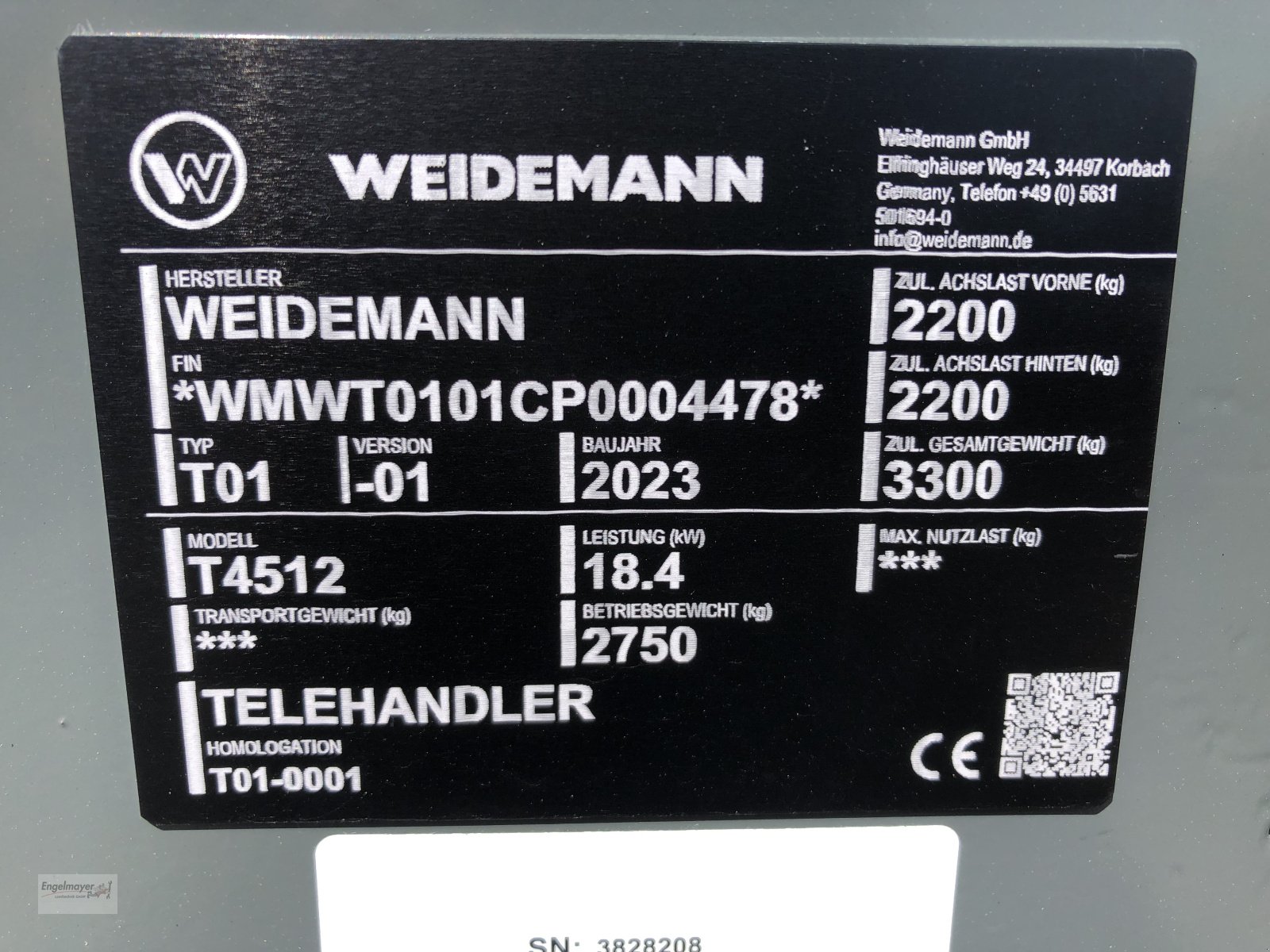 Teleskoplader του τύπου Weidemann  T 4512, Neumaschine σε Altusried-Kimratshofen (Φωτογραφία 8)