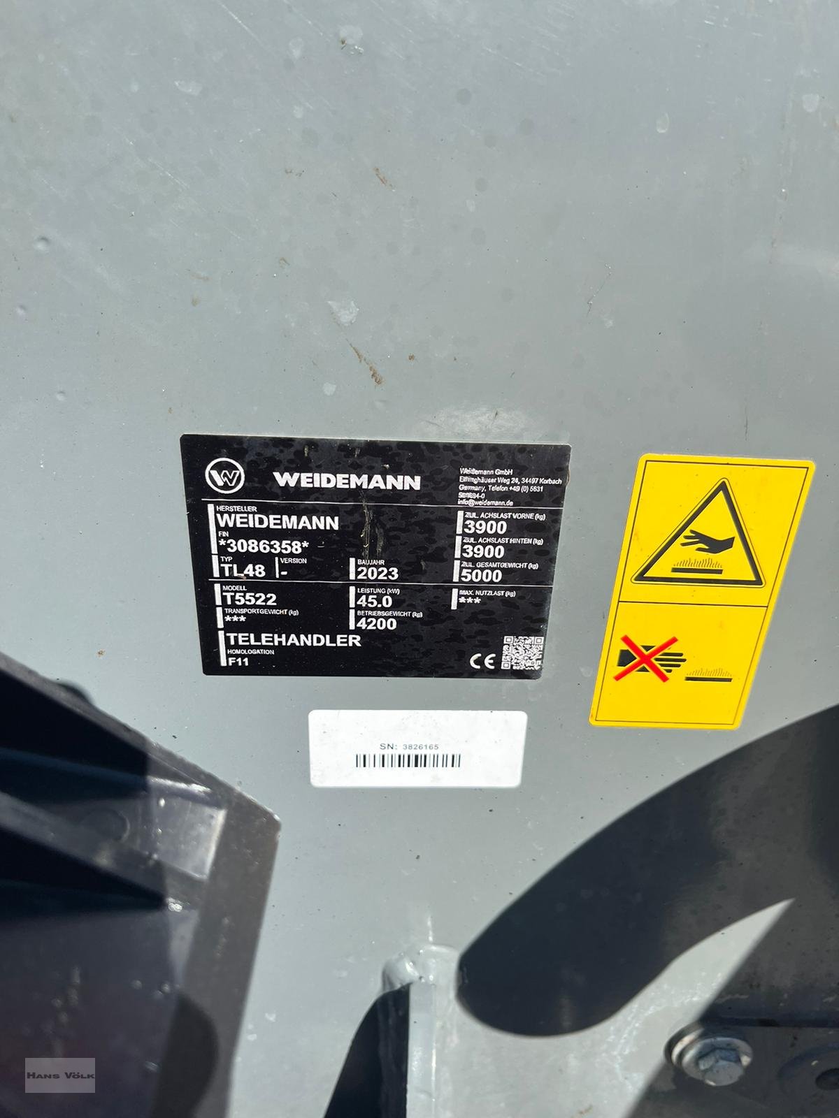 Teleskoplader Türe ait Weidemann  T5522, Gebrauchtmaschine içinde Antdorf (resim 15)