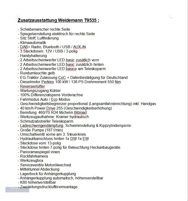 Teleskoplader typu Weidemann  T9535, Gebrauchtmaschine w Bad Köstritz (Zdjęcie 26)