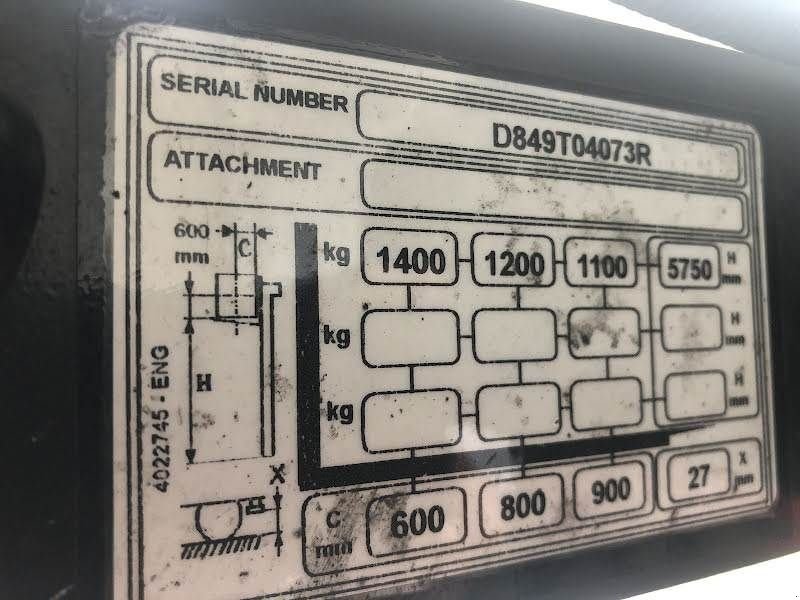 Teleskoplader Türe ait Yale MR14, Gebrauchtmaschine içinde Aalst (resim 9)