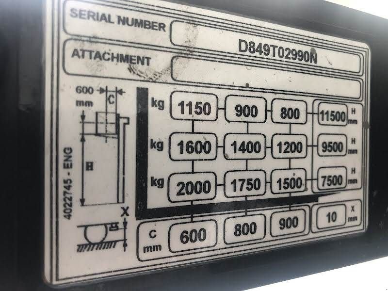 Teleskoplader typu Yale MR20HD, Gebrauchtmaschine v Aalst (Obrázek 10)