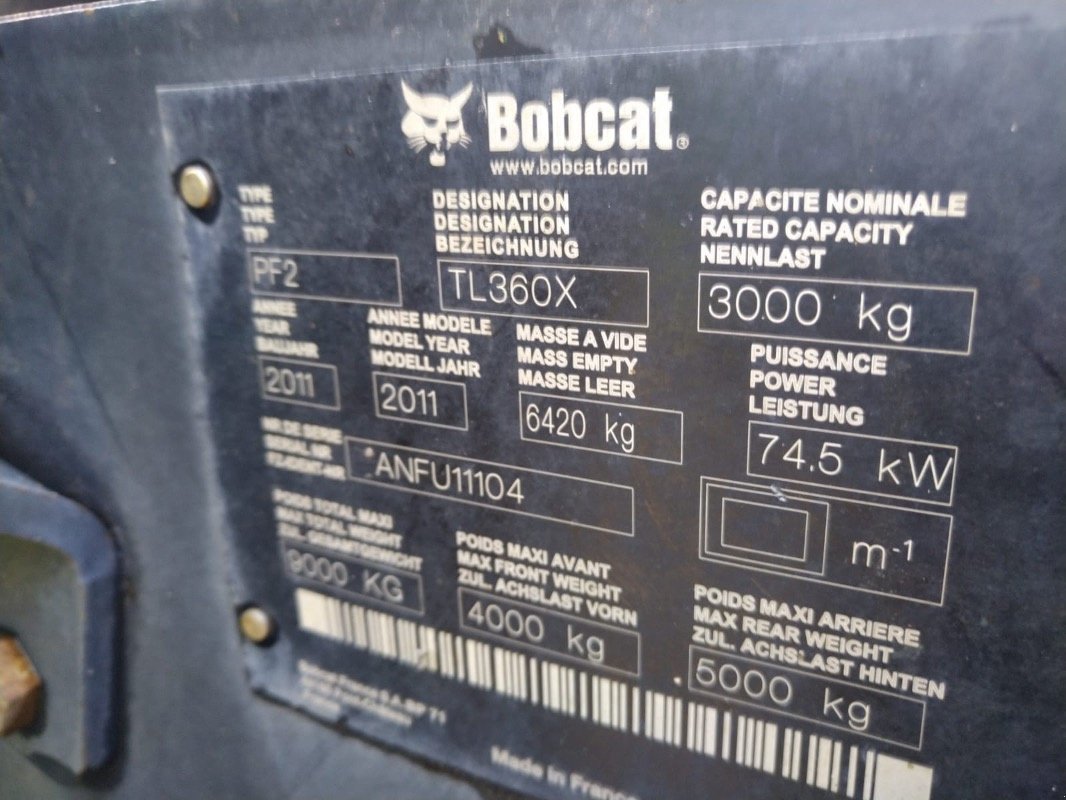 Teleskopstapler a típus Bobcat TL 360 X, Gebrauchtmaschine ekkor: Liebenwalde (Kép 3)