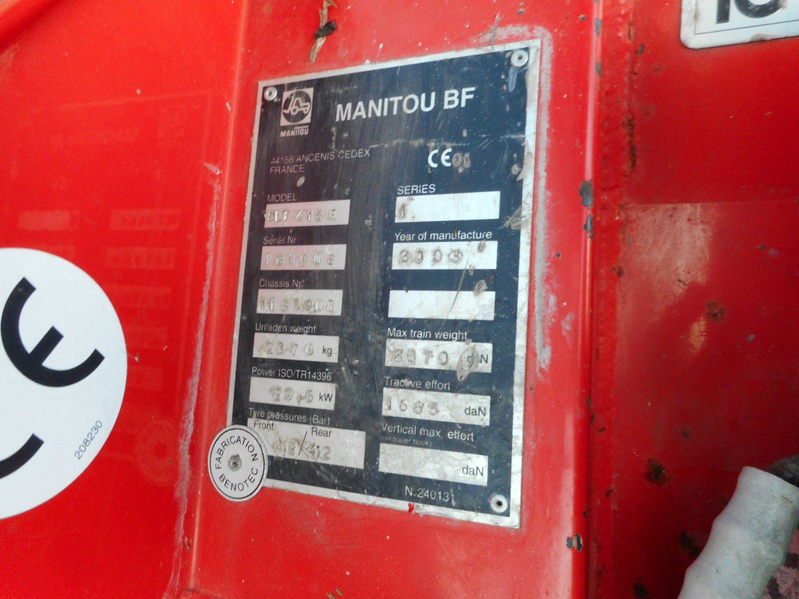 Teleskopstapler of the type Manitou SLT415E, Gebrauchtmaschine in St. Nikolai ob Draßling (Picture 8)