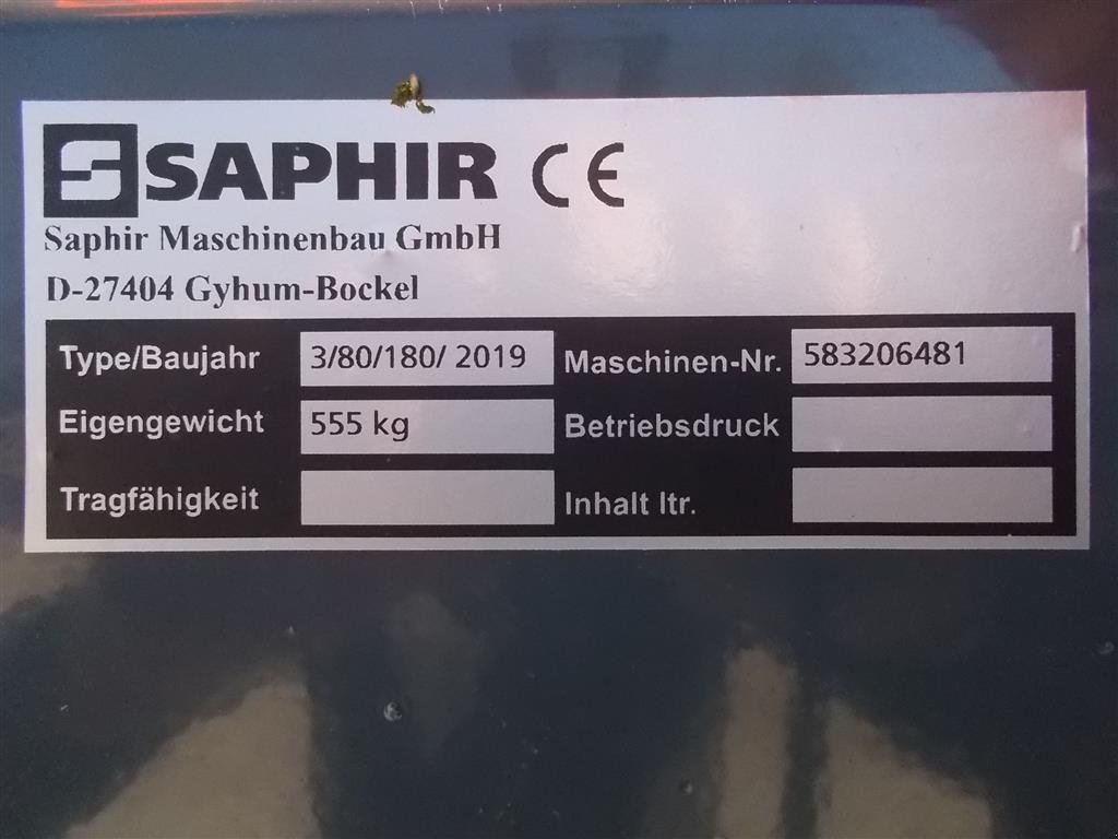 Tiefenlockerer от тип Saphir 3 TDS 3/80/180, Gebrauchtmaschine в Roslev (Снимка 6)