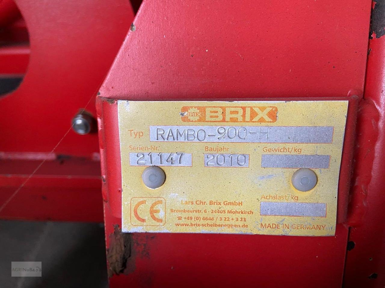 Tiefenlockerer типа Sonstige Brix Rambo-900, Gebrauchtmaschine в Prenzlau (Фотография 5)