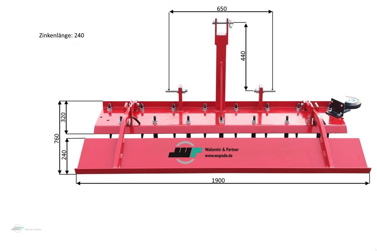 Tiefenlockerer του τύπου Sonstige Reitplatzplaner Reitbahnplaner 1,90 m ab 30 PS, Neumaschine σε Wesenberg (Φωτογραφία 3)