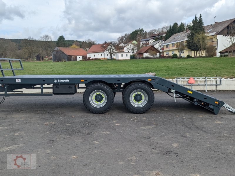 Tieflader van het type Dinapolis 7,5m Ballenwagen Hydraulisch absenkbare Rampe Druckluft LED, Neumaschine in Tiefenbach (Foto 1)