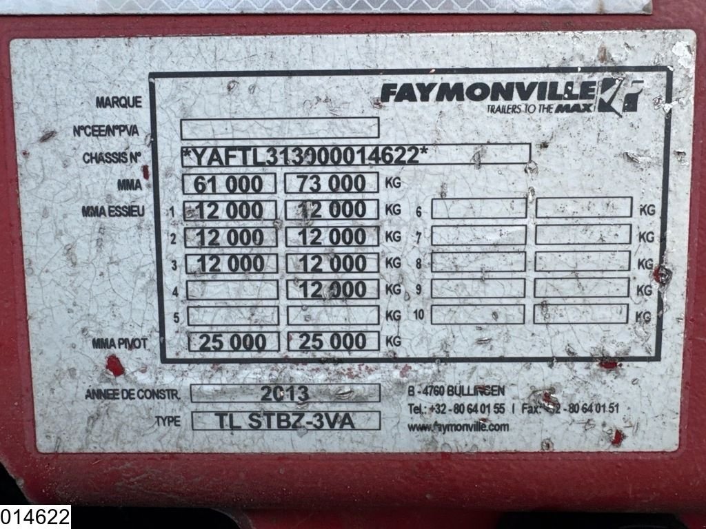 Tieflader des Typs Faymonville Megamax Faymonville, 73.000 KG, Gebrauchtmaschine in Ede (Bild 9)