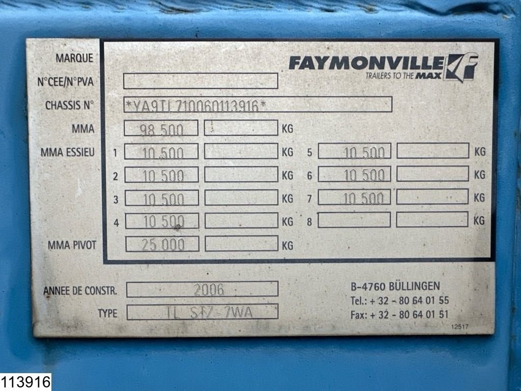 Tieflader του τύπου Faymonville multi max 98.500 KG, Lowbed, Gebrauchtmaschine σε Ede (Φωτογραφία 8)