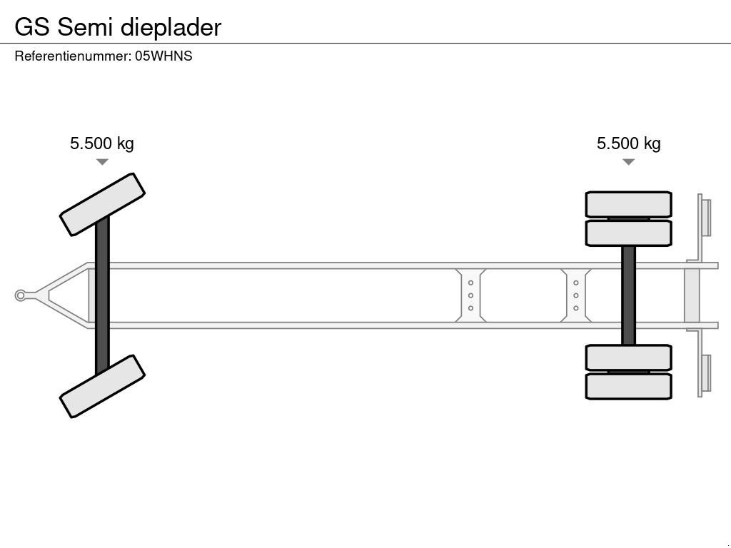 Tieflader от тип GS Semi dieplader, Gebrauchtmaschine в Barneveld (Снимка 5)