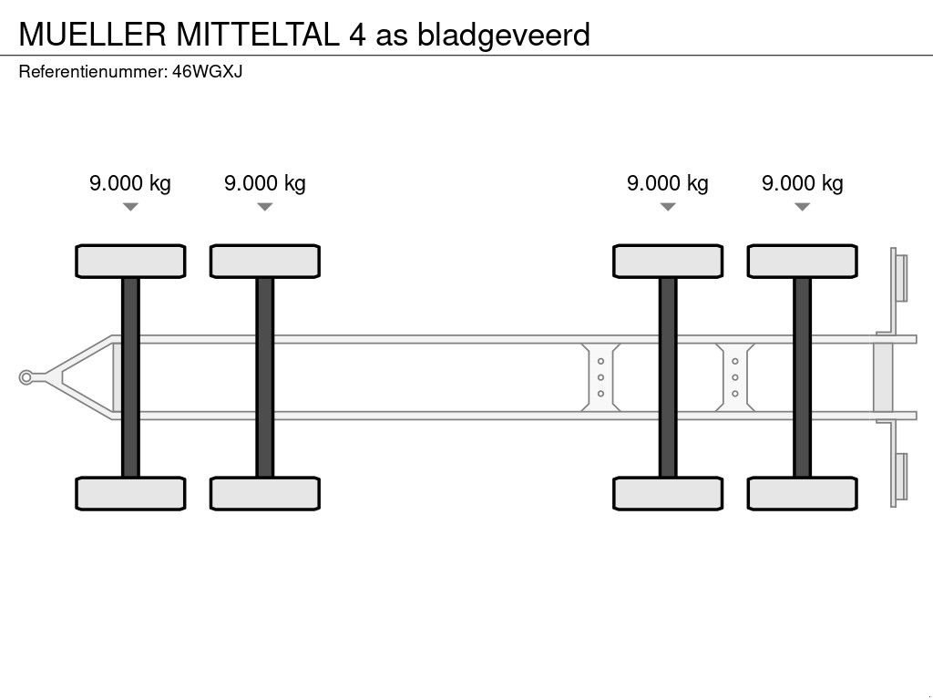 Tieflader za tip Meiller 4 as bladgeveerd, Gebrauchtmaschine u Emmeloord (Slika 11)