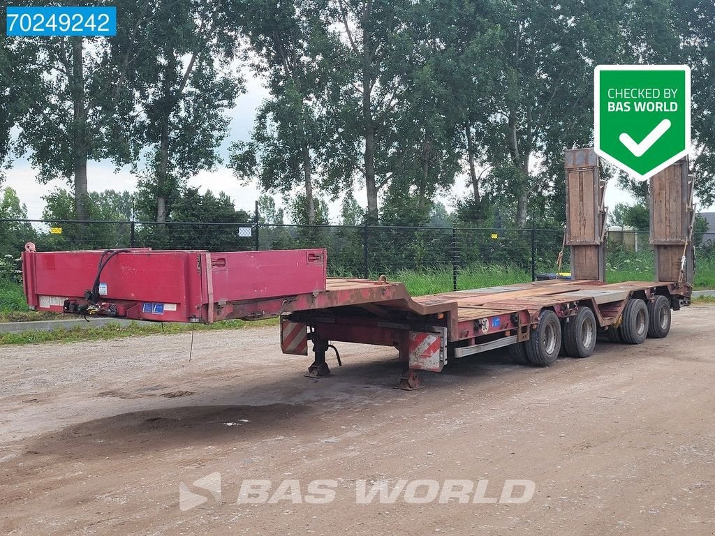 Tieflader tip Meiller TS4 Kompakt 4 axles Ausziehbar Lift-Lenkachse Ramps Hartholz-Bod, Gebrauchtmaschine in Veghel (Poză 1)