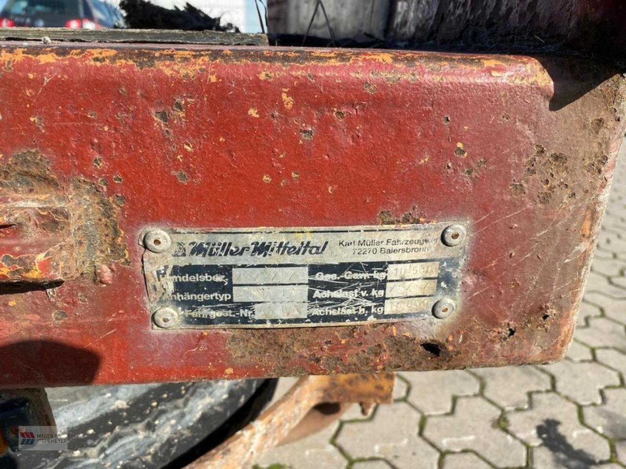 Tieflader du type Müller MITTELTAL ETU-TA 10.500, Gebrauchtmaschine en Oyten (Photo 8)