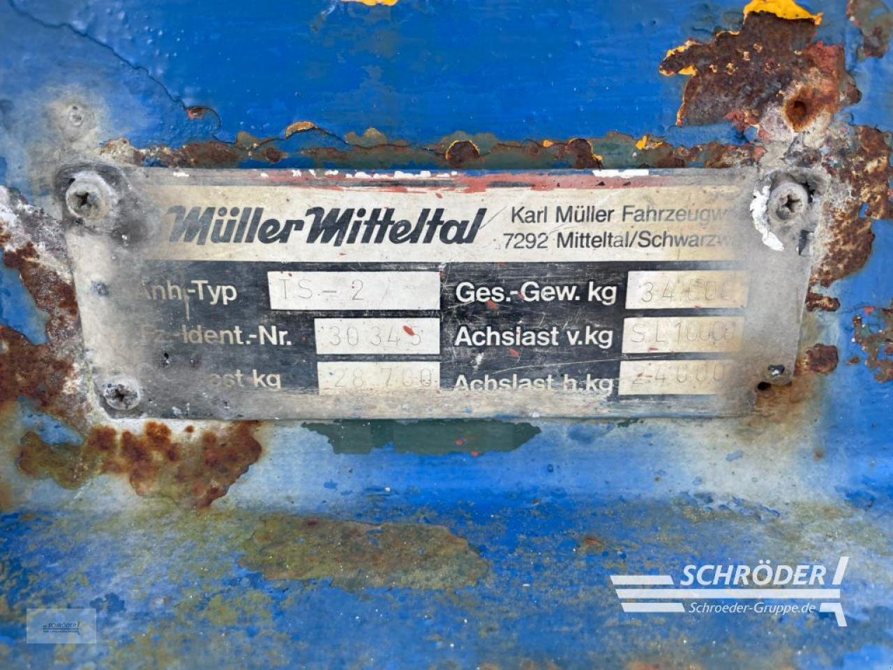 Tieflader del tipo Müller MITTELTAL TS-2, Gebrauchtmaschine en Wildeshausen (Imagen 17)