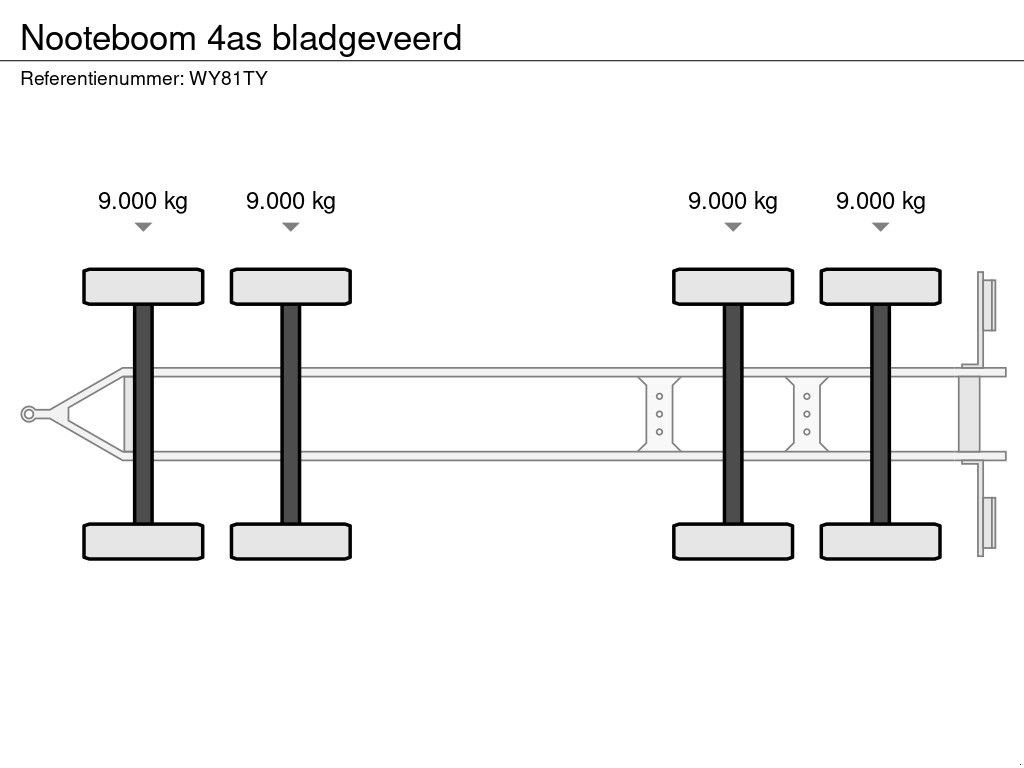 Tieflader van het type Nooteboom 4as bladgeveerd, Gebrauchtmaschine in Emmeloord (Foto 7)