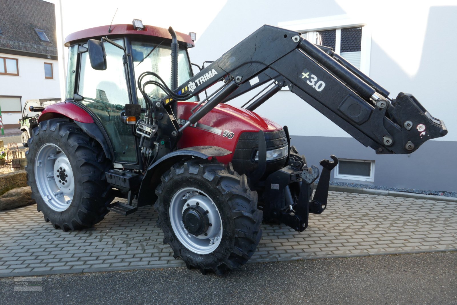 Traktor του τύπου Case IH JX 90 Allr. mit Ind-Lader, Fronthydraulik und Klima. Echt guter Zustand!, Gebrauchtmaschine σε Langenzenn (Φωτογραφία 1)
