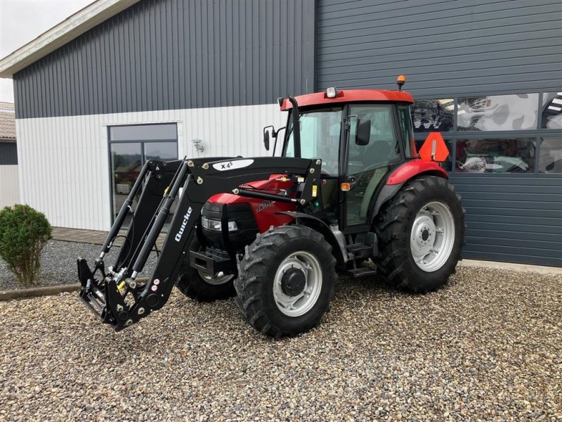 Traktor typu Case IH JX90 med næsten ny Ålø læsser, Gebrauchtmaschine v Thorsø