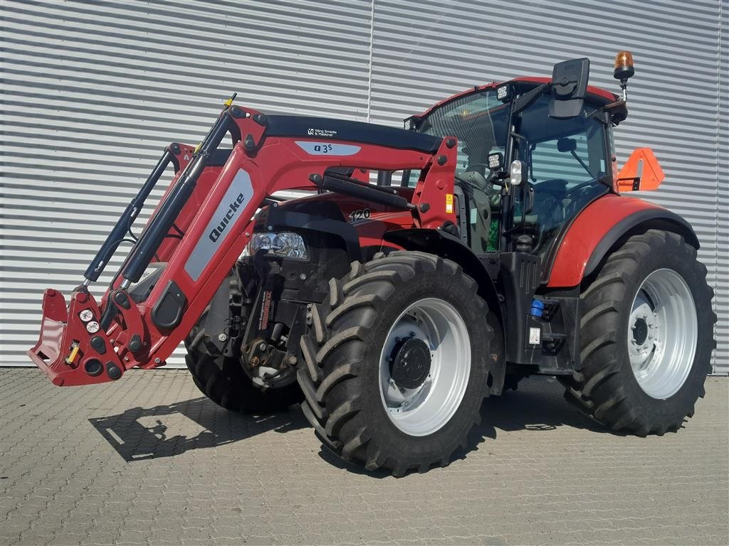 Traktor Türe ait Case IH LUXXUM 120  med frontlæsser, affjedret foraksel og kabine, Gebrauchtmaschine içinde Horsens (resim 2)