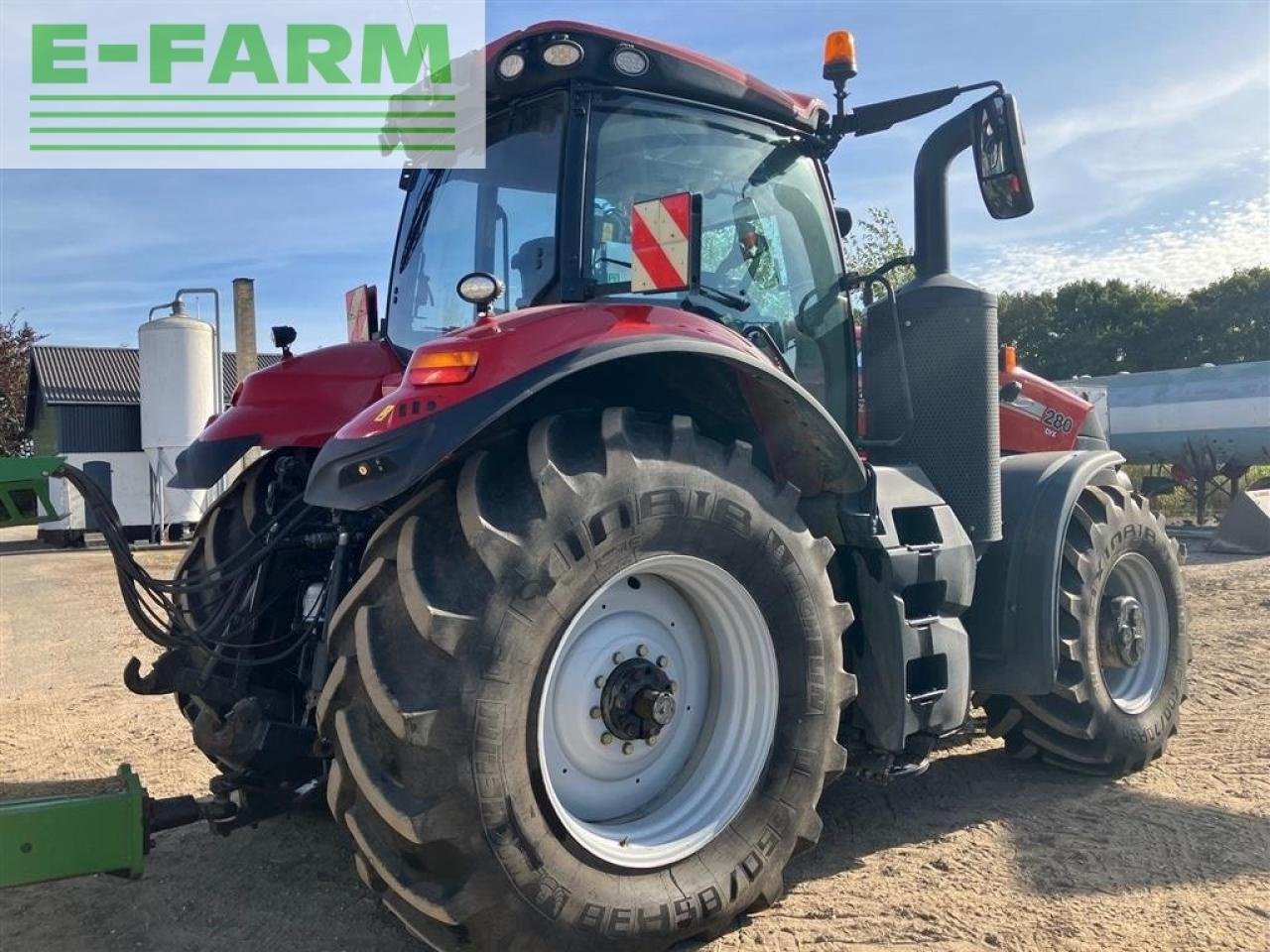 Traktor Türe ait Case IH magnum 280 cvx står på sjælland CVX, Gebrauchtmaschine içinde AALBORG SV (resim 4)