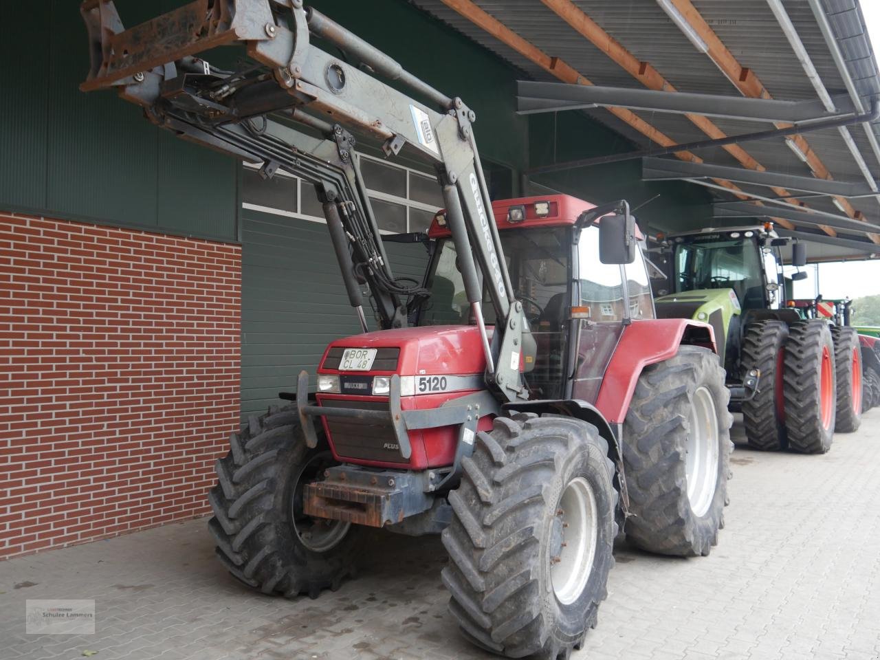 Traktor of the type Case IH Maxxum 5120 Quicke Frontlader Druckluft, Gebrauchtmaschine in Borken (Picture 3)