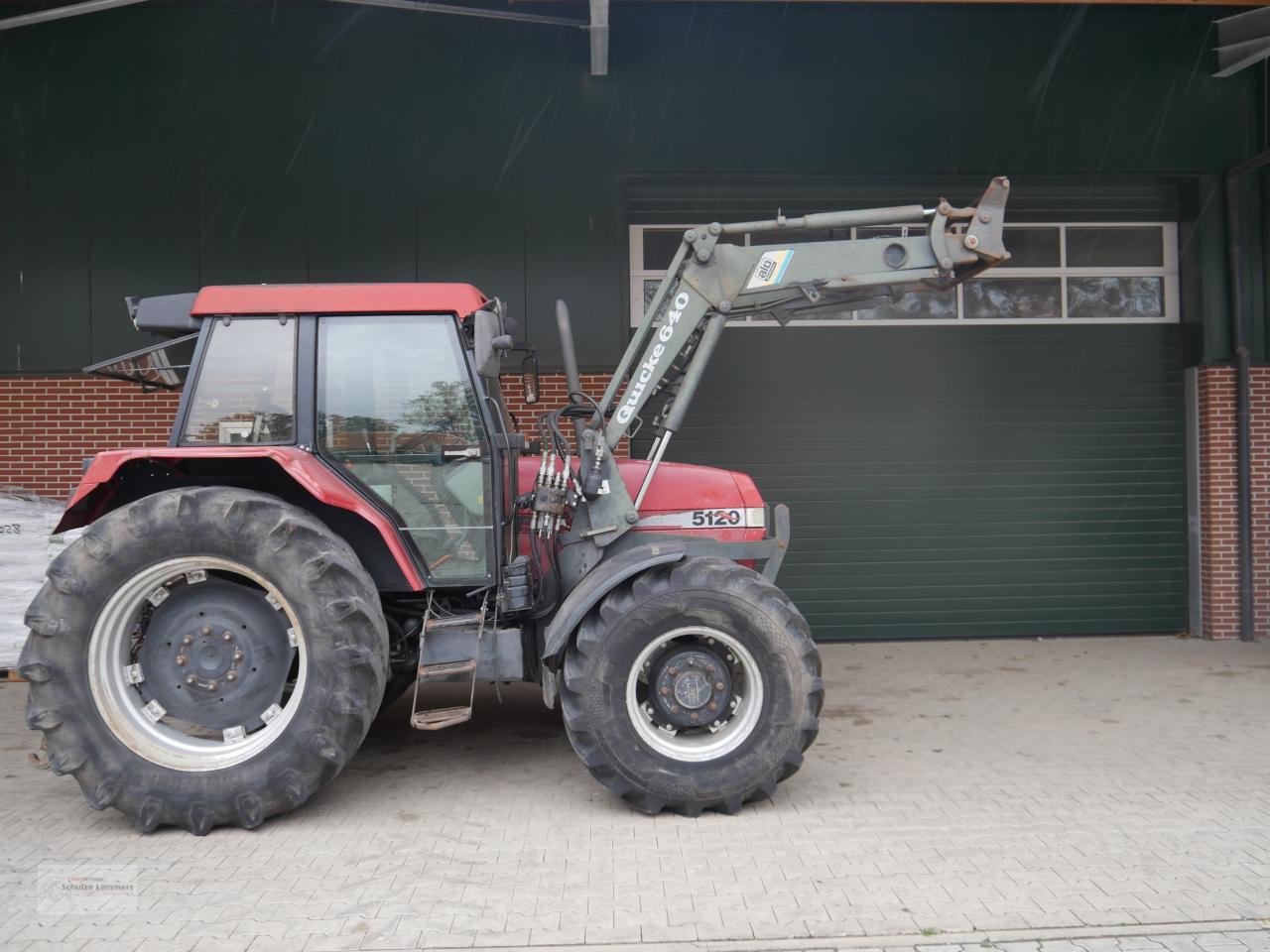 Traktor Türe ait Case IH Maxxum 5120 Quicke Frontlader Druckluft, Gebrauchtmaschine içinde Borken (resim 4)