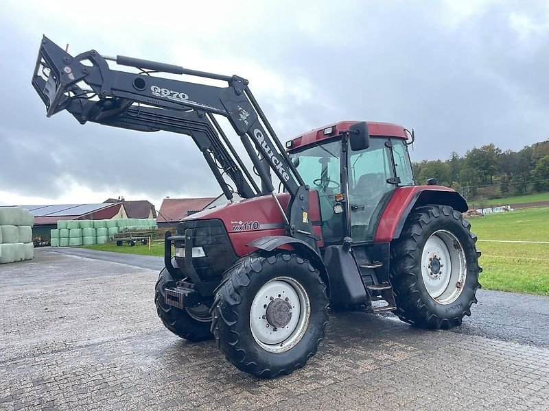 Traktor Türe ait Case IH MX 110 Maxxum mit Frontlader, Gebrauchtmaschine içinde Steinau  (resim 9)