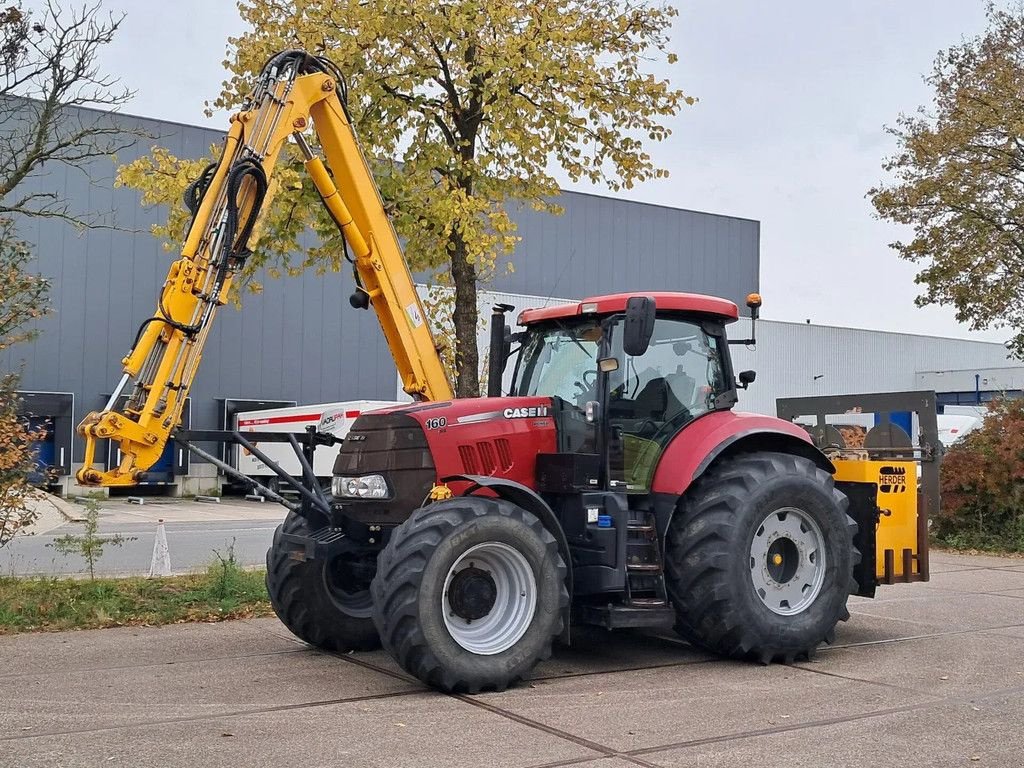 Traktor Türe ait Case IH Puma 160 CVX met maaiarm Herder Grenadier, Gebrauchtmaschine içinde Groningen (resim 7)