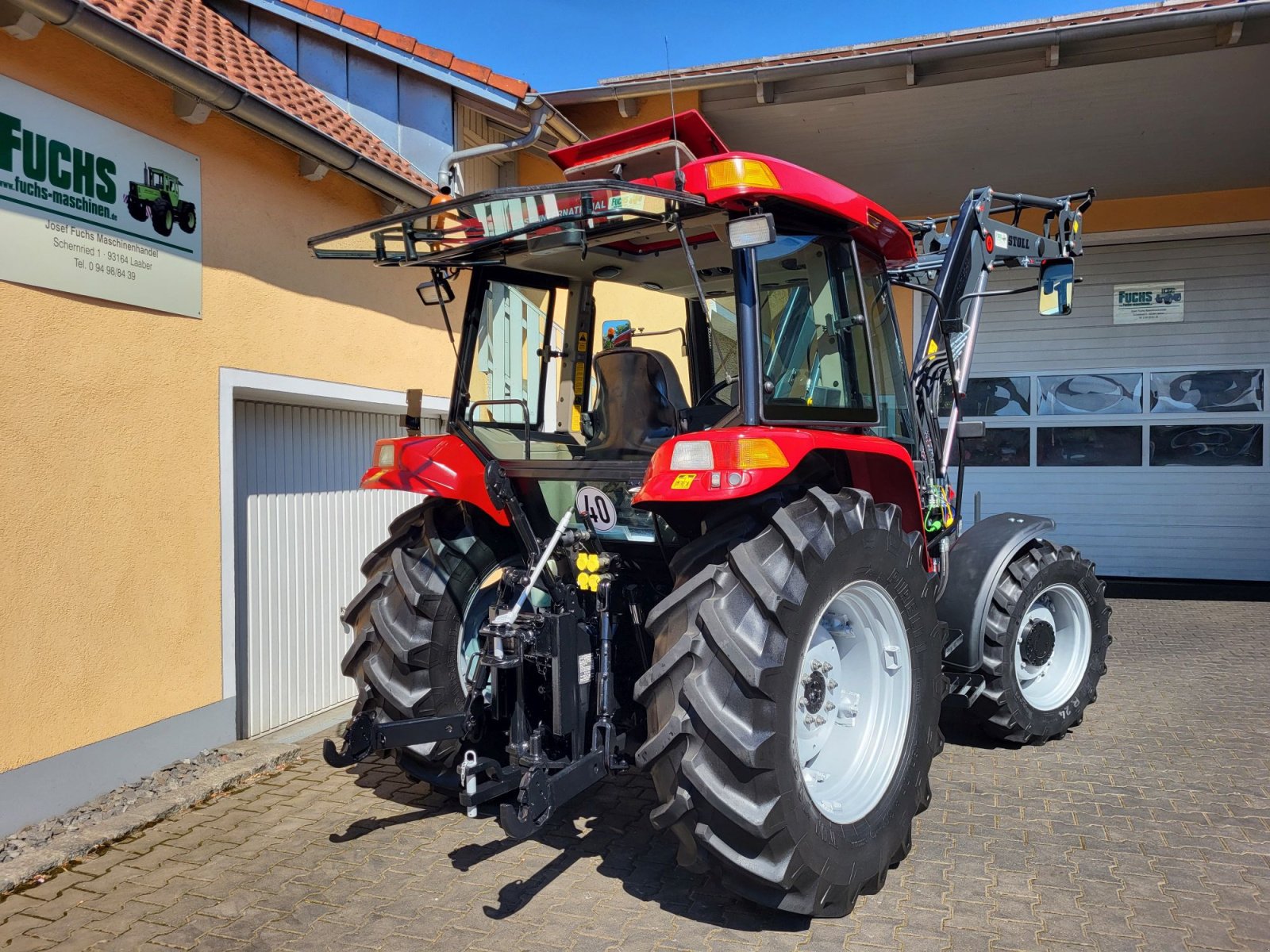 Traktor des Typs Case JX 70U mit neuem Stoll-Industriefrontlader, Gebrauchtmaschine in Laaber (Bild 3)