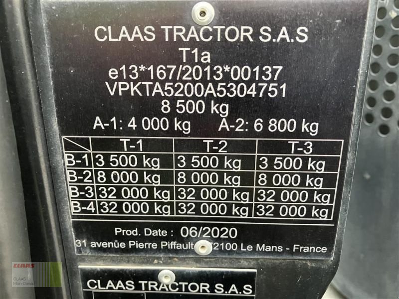 Traktor Türe ait CLAAS ARION 460  5 Jahre 0,99 % Zins, Gebrauchtmaschine içinde Vohburg (resim 29)