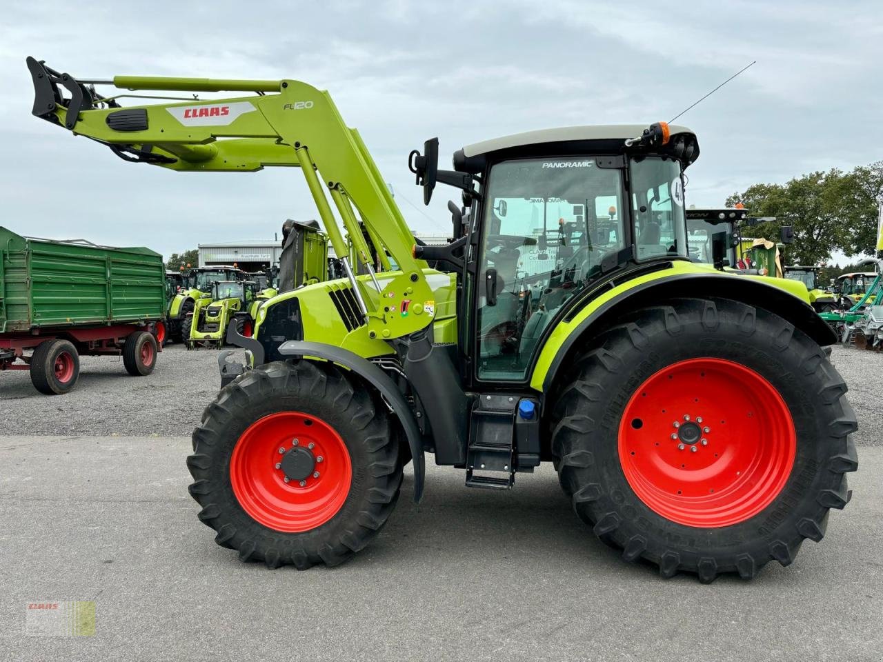 Traktor du type CLAAS ARION 470 CIS+ PANORAMIC, Frontlader FL 120, FKH + FZW, Klima, Druckluft, nur 371 h !, Gebrauchtmaschine en Molbergen (Photo 2)