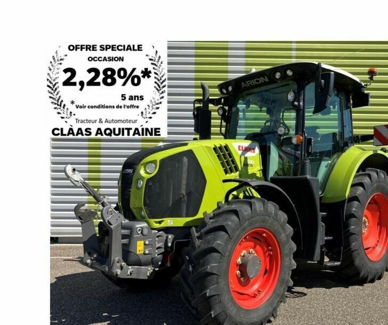 Traktor типа CLAAS arion 530 hexashift s5, Gebrauchtmaschine в AILLAS (33 - GIRONDE) (Фотография 1)