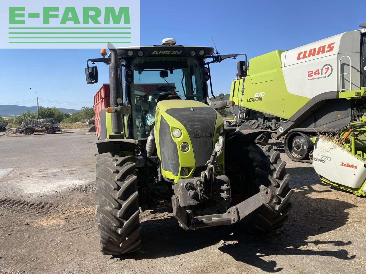 Traktor van het type CLAAS ARION 550 CMATIC CMATIC, Gebrauchtmaschine in Hamburg (Foto 7)