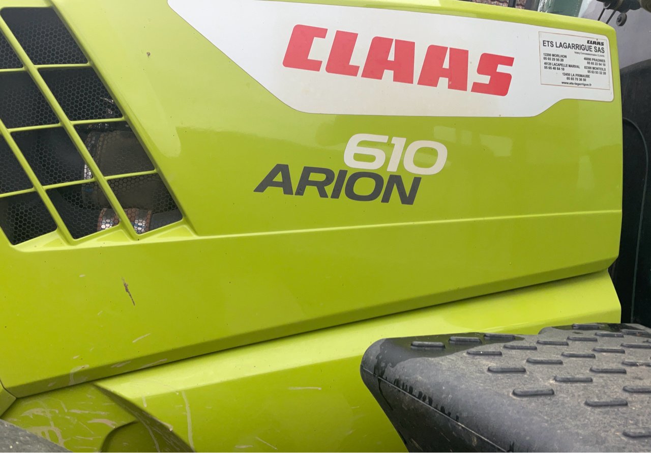 Traktor typu CLAAS ARION 610 cmatic, Gebrauchtmaschine w MORLHON LE HAUT (Zdjęcie 10)