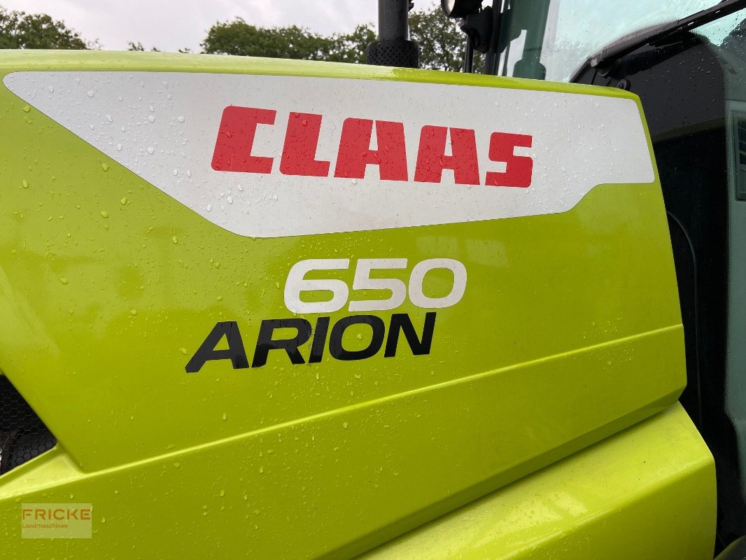 Traktor typu CLAAS Arion 650 CIS, Gebrauchtmaschine w Bockel - Gyhum (Zdjęcie 2)