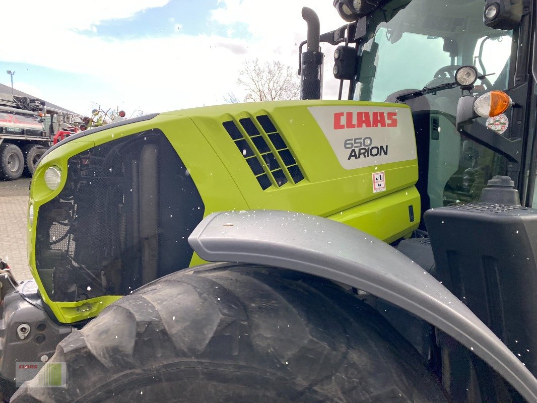 Traktor typu CLAAS ARION 650 HEXASHIFT CIS, Gebrauchtmaschine v Risum-Lindholm (Obrázek 13)