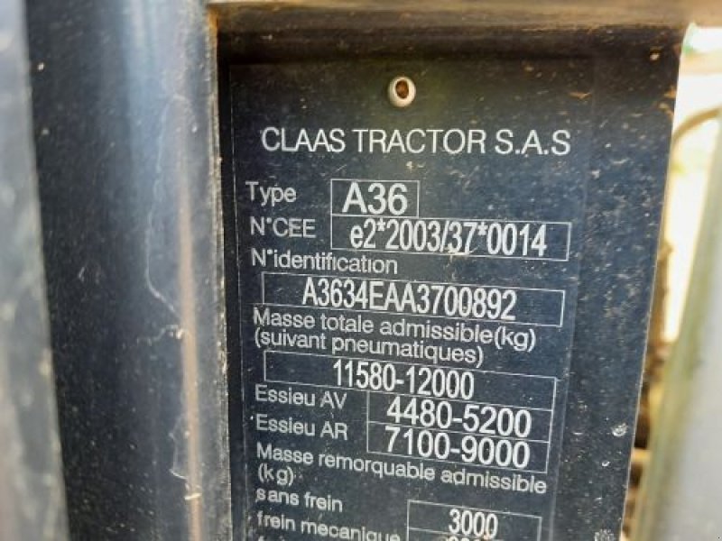 Traktor typu CLAAS ARION650CMAT, Gebrauchtmaschine w RUPT (Zdjęcie 11)