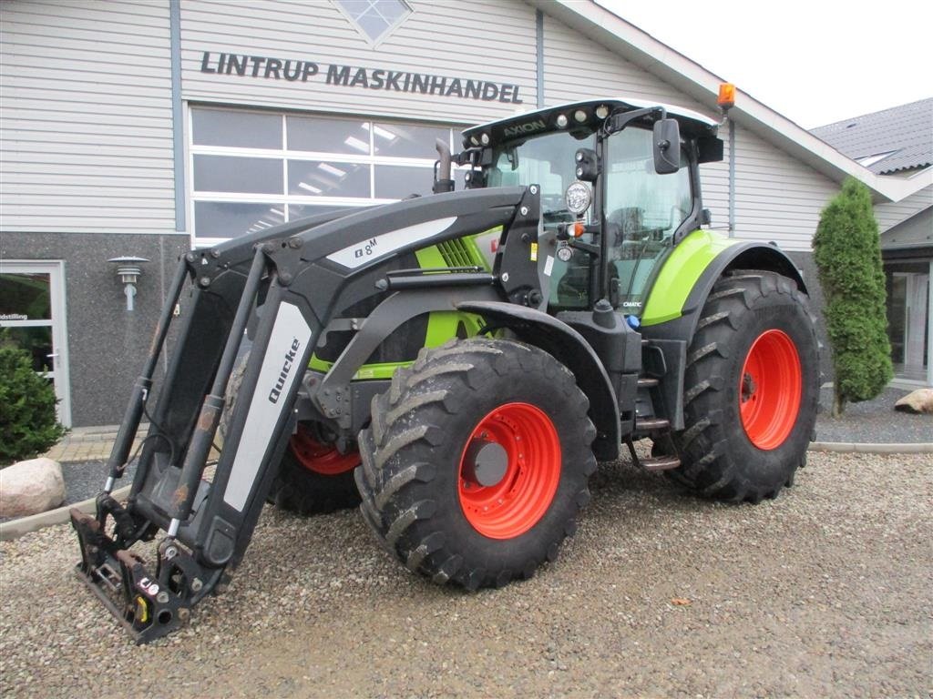 Traktor des Typs CLAAS AXION 830 CMATIC Med frontlæsser, Gebrauchtmaschine in Lintrup (Bild 2)