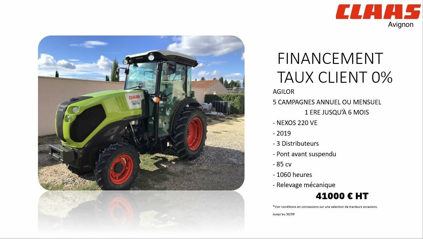 Traktor typu CLAAS NEXOS 220 VE CABINE 4RM, Gebrauchtmaschine v SAINT ANDIOL (Obrázek 1)