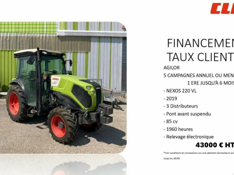 Traktor du type CLAAS nexos 220 vl cabine a rm VL, Gebrauchtmaschine en ST ANDIOL (Photo 1)