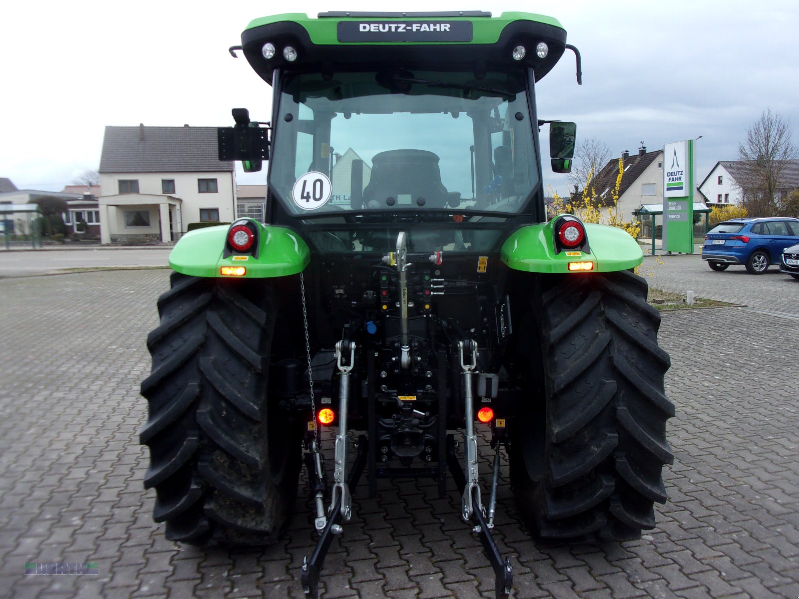 Traktor Türe ait Deutz-Fahr 5115 GS, Frontkraftheber/Frontzapfwelle, Lastschaltgetriebe und Druckluftanlage, Neumaschine içinde Buchdorf (resim 5)