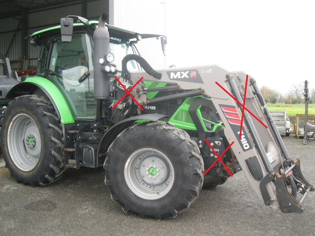 Traktor des Typs Deutz-Fahr 6120 PS T4F, Gebrauchtmaschine in BRECE (Bild 2)